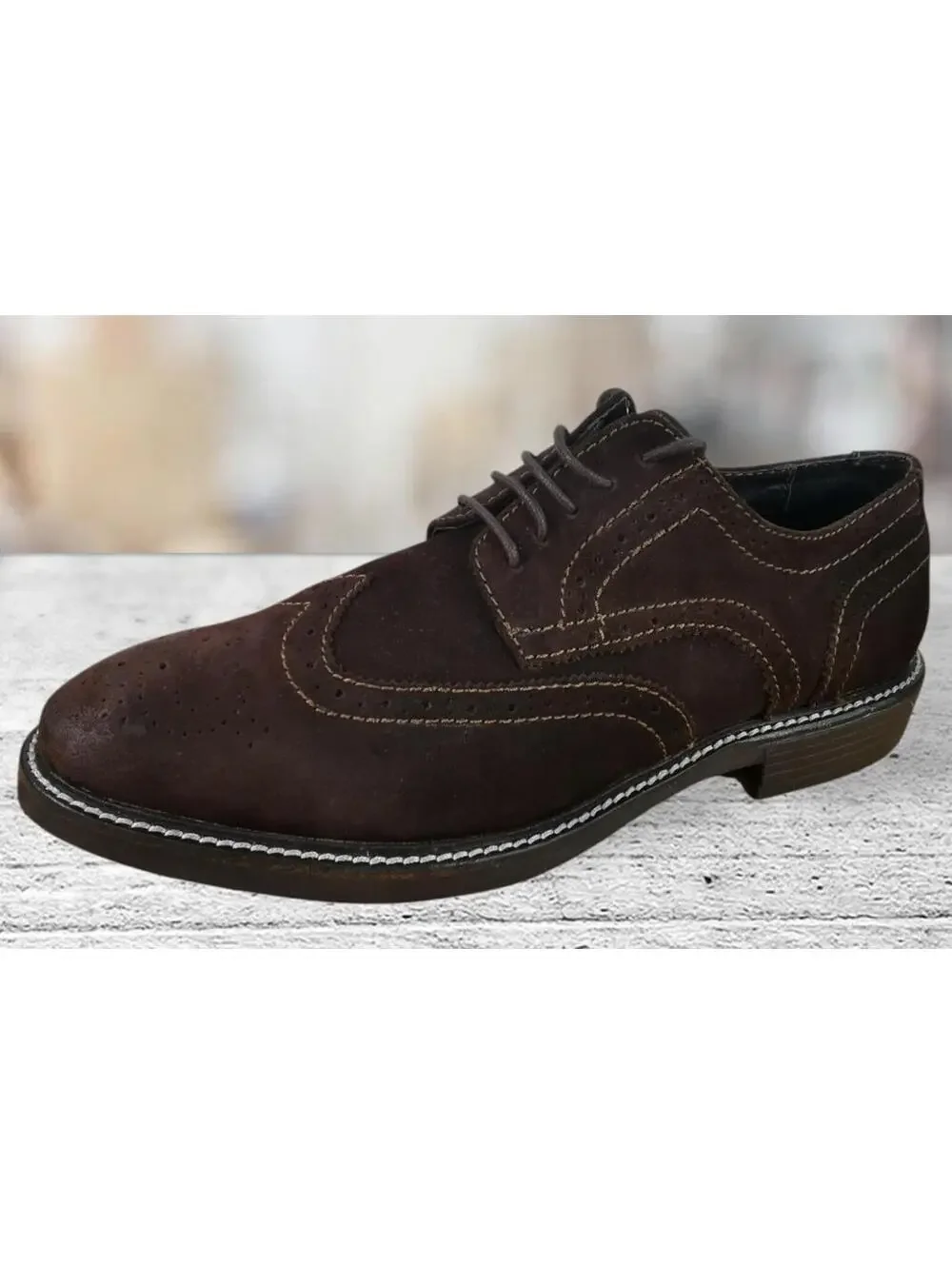 1901 Shoes Size 9 M Brown Derby Oxfords Leather Men